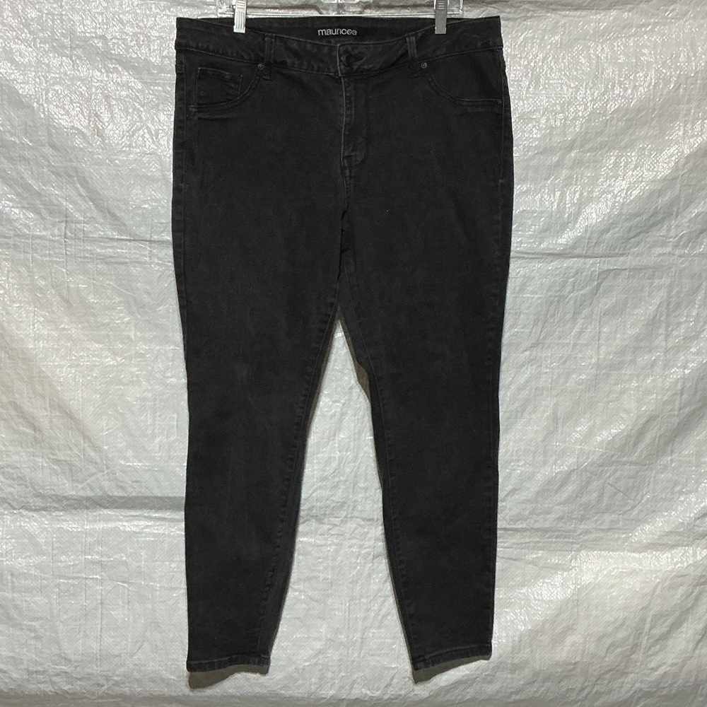 Maurices Black Denim Jeans Sz 18W